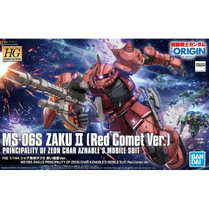 Bandai Gunpla High Grade HGUC 1/144 MS-06S Zaku II Red Comet "Origin"