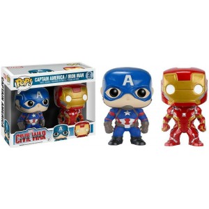 Funko POP Marvel Civil War Captain America & Iron Man 2-Pack Exclusive