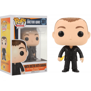 Funko POP Television Dr. Who 301 9TH Doctor With Banana