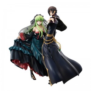 Megahouse Code Geass Lelouch Lamperouge & CC GEM Premium SET STATUE