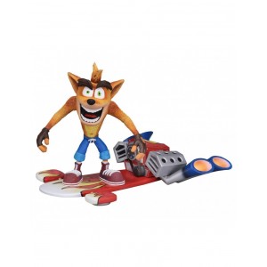 Neca Crash Bandicoot With Jet Board Deluxe Figure