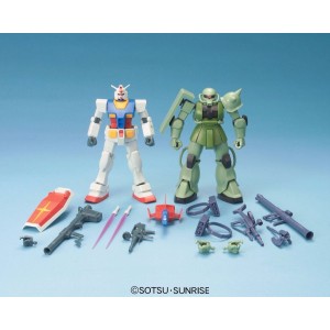 Bandai Gunpla High Grade HGUC 1/144 Starter Set: Gundam RX-78-2 VS MS-06 Zaku