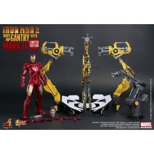 Hot Toys Movie Masterpiece MMS160 Iron Man 2 Iron Man MK-IV Mark 4 With suit Gantry