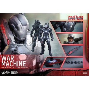 Hot Toys Movie Masterpiece MMS344-D15 Captain America 3 War Machine MK-III Mark 3 Die-Cast