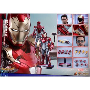 Hot Toys Movie Masterpiece MMS427-D19 Spider-Man Homecoming Iron Man MK-XLVII Mark 47 Die-Cast