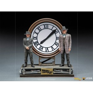 Iron Studios BTTF 3 MARTY AND DOC A/T CLOCK 1/10 ST