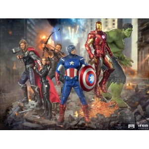 Iron Studio Marvel INFINITY SAGA AVENGERS NEW YORK BATTLE 1/10 STATUE SET OF 6(Pre-Order)