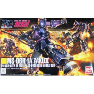 Bandai Gunpla High Grade HGUC 1/144 Zaku II MS-06R-1A Black Tristars