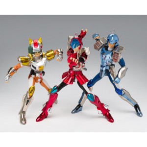Bandai Saint Seiya Myth Cloth Revival Steel Saint Set: Sky Sho, Land Daichi, Marine Ushio
