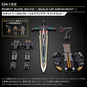 Takaratomy Diaclone Reboot DA-122 Robot Base GX-FD Build Up Armament Set 