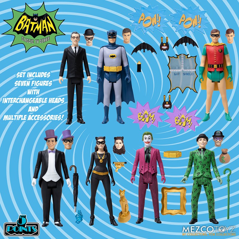 Mezco 5 POINTS BATMAN DELUXE BOXED SET