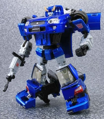 Takaratomy Transformers Binaltech BT-19 Bluestreak feat. Subaru Impreza WRX(Vernice Scolorita)