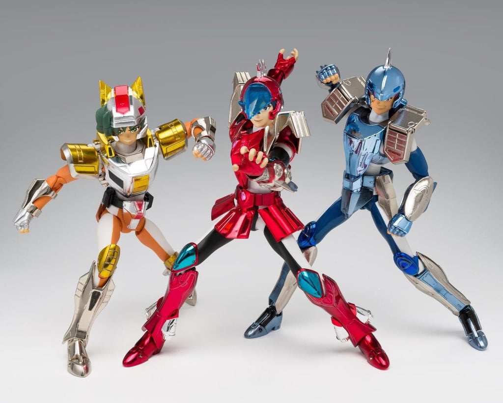 Bandai Saint Seiya Myth Cloth Revival Steel Saint Set: Sky Sho, Land Daichi, Marine Ushio