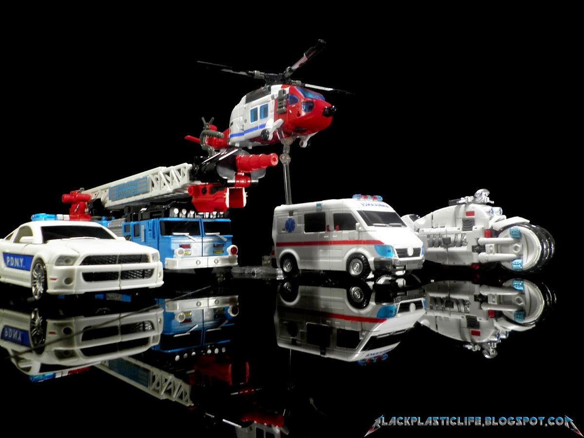 Transformers 3D Party TFC Promethues/Defensor Protectobot Team(Aperto per Controllo)