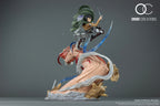 ONIRI CREATION 1/6TH SCALE DIORAMA ATTACK ON TITAN LEVI VS FEMALE TITAN