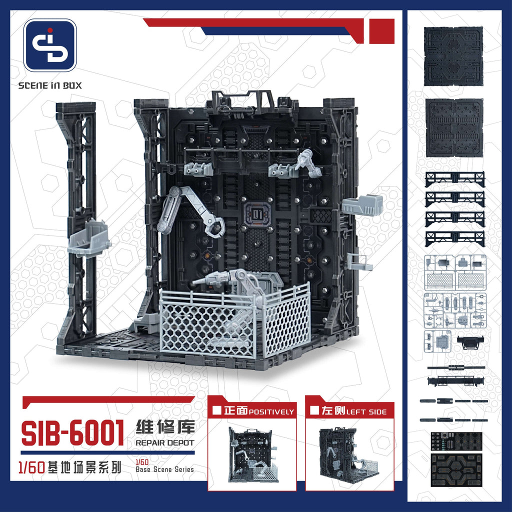 Fresh Retro Diorama Base SIB-6001 Repair Depot + SIB-L01 Lighting System