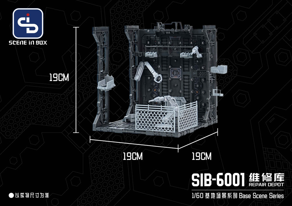 Fresh Retro Diorama Base SIB-6001 Repair Depot + SIB-L01 Lighting System