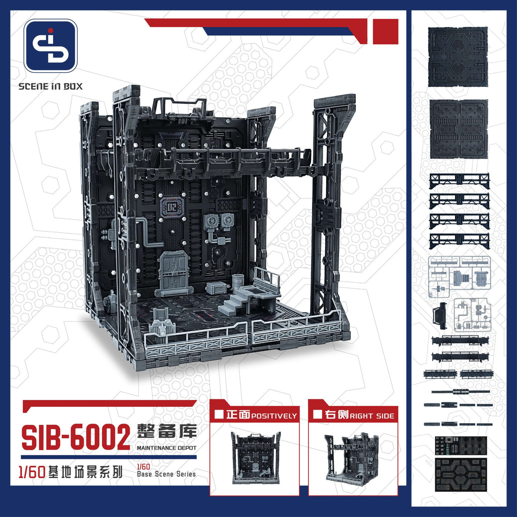 Fresh Retro Diorama Base SIB-6002 Maintenance Depot + SIB-L01 Lighting System