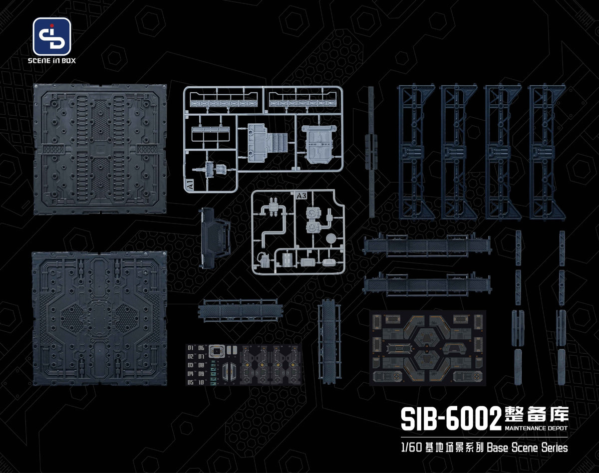 Fresh Retro Diorama Base SIB-6002 Maintenance Depot + SIB-L01 Lighting System