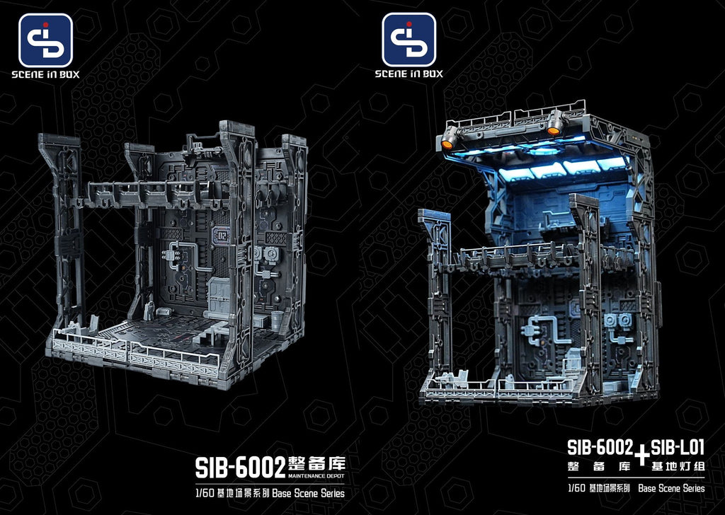 Fresh Retro Diorama Base SIB-6002 Maintenance Depot + SIB-L01 Lighting System