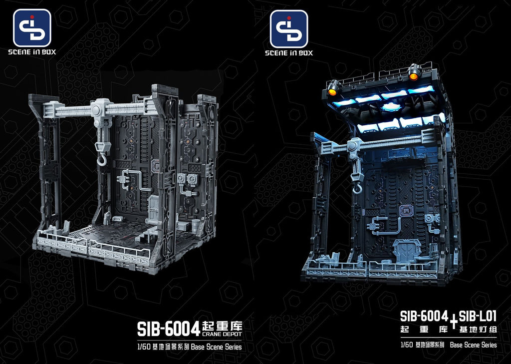 Fresh Retro Diorama Base SIB-6004 Crane Depot + SIB-L01 Lighting System