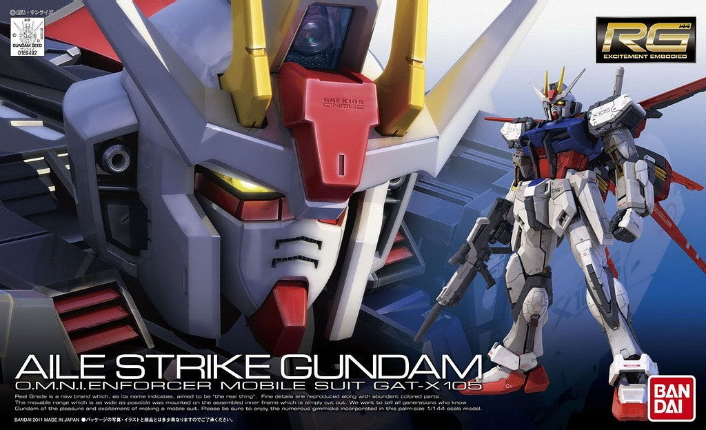 Bandai Gunpla Real Grade RG 1/144 Gundam Aile Strike