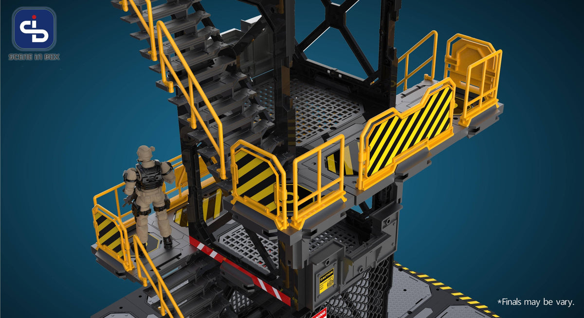 Fresh Retro SIB (Scene In Box) Diorama Building Set: SIB01 WATCHTOWER DIORAMA BUILDING SET