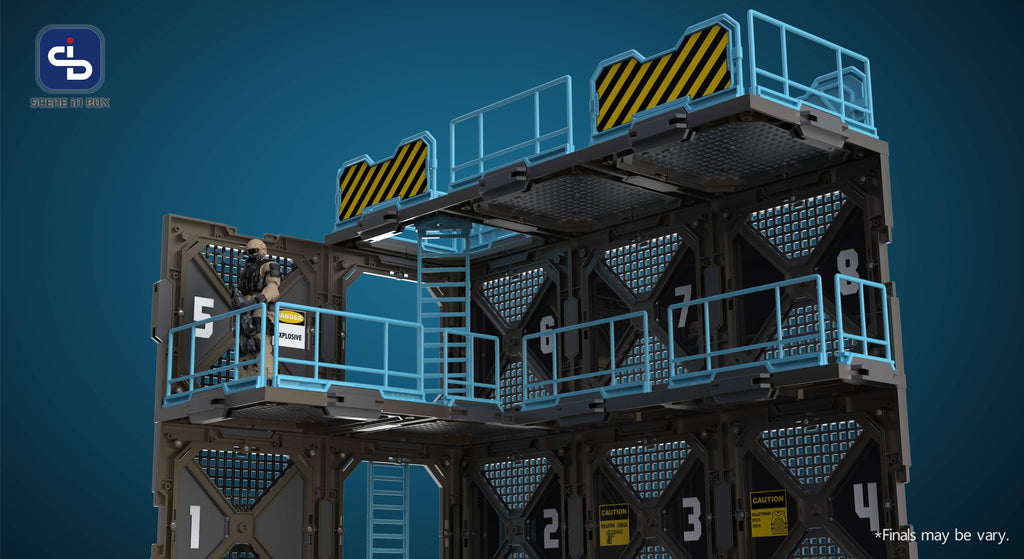 Fresh Retro SIB (Scene In Box) Diorama Building Set: SIB04 FORTIFICATIONS TYPE B