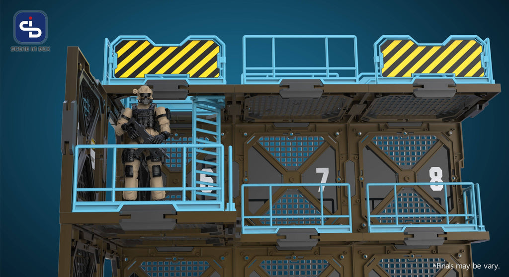 Fresh Retro SIB (Scene In Box) Diorama Building Set: SIB04 FORTIFICATIONS TYPE B