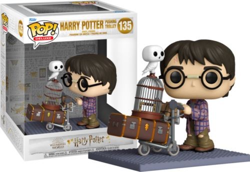 Funko POP Harry Potter 135 Harry Potter Pushing Trolley "Deluxe"