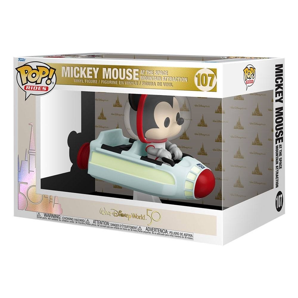 Funko POP Rides 107 Walt Disney World 50th Anniversary Mickey Mouse At The Space Mountain Attraction