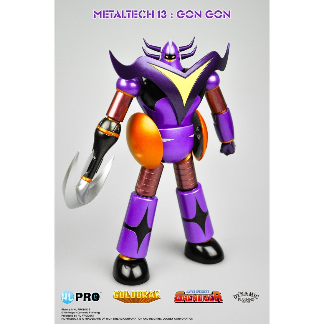 HL PRO METALTECH-13 GON GON METALLIC GOLDRAKE UFO ROBOT GRENDIZER DIE CAST FIGURE