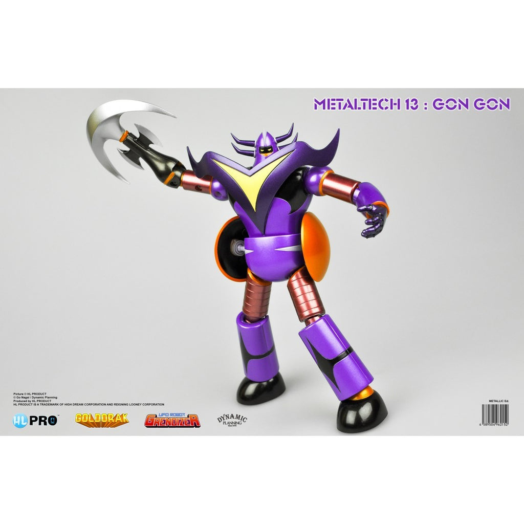 HL PRO METALTECH-13 GON GON METALLIC GOLDRAKE UFO ROBOT GRENDIZER DIE CAST FIGURE