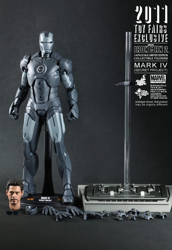 Hot Toys Movie Masterpiece MMS153 Iron Man 2 Iron Man MK-IV Mark 4 Secret Project SDCC