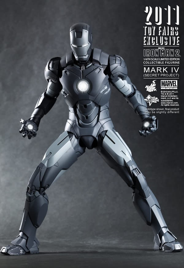 Hot Toys Movie Masterpiece MMS153 Iron Man 2 Iron Man MK-IV Mark 4 Secret Project SDCC