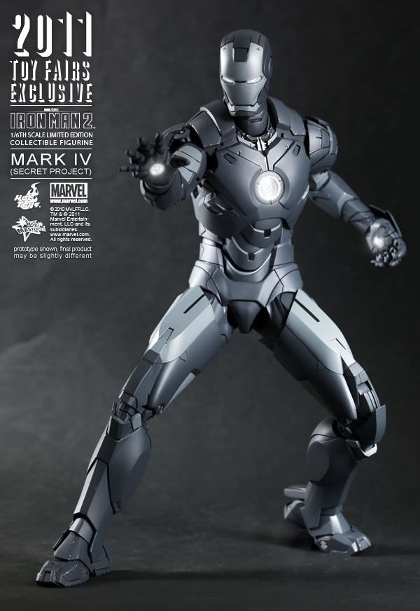 Hot Toys Movie Masterpiece MMS153 Iron Man 2 Iron Man MK-IV Mark 4 Secret Project SDCC