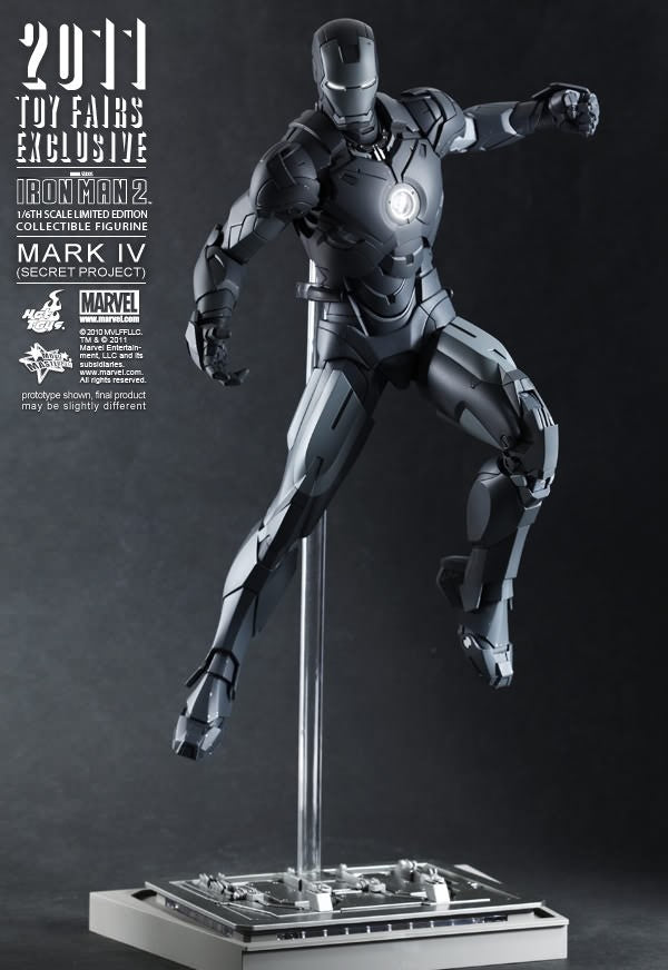 Hot Toys Movie Masterpiece MMS153 Iron Man 2 Iron Man MK-IV Mark 4 Secret Project SDCC