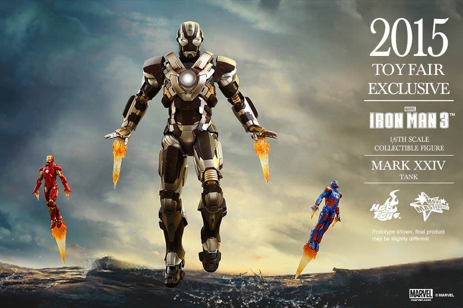 Hot Toys Movie Masterpiece MMS303 Iron Man 3 Iron Man MK-XXIV Mark 24 Tank