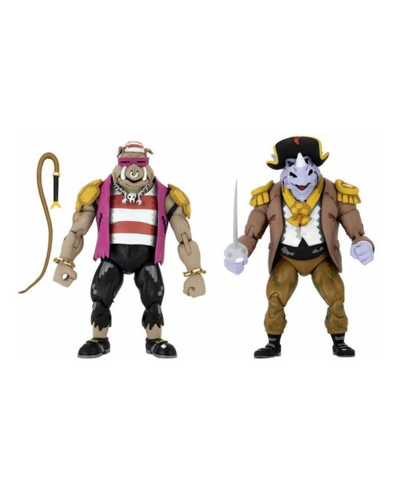 NECA TMNT "Turtles In Time" Pirate Bebop & Pirate Rocksteady 2-Pack