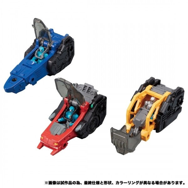 Takaratomy Diaclone Reboot DA-53 TRYVERSE BULLET CORE SET