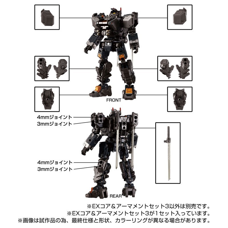 Takaratomy Diaclone Reboot TACTICAL MOVER TM-30 TACTICAL MOVER EX CORE & ARMAMENT SET 3