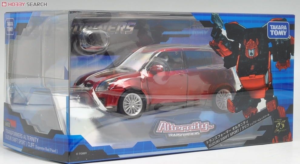 Takaratomy Transformers Alternity A-03 Suzuki Swift Sport Cliff (Supreme Red Pearl)