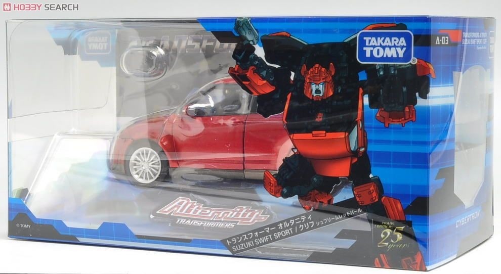 Takaratomy Transformers Alternity A-03 Suzuki Swift Sport Cliff (Supreme Red Pearl)
