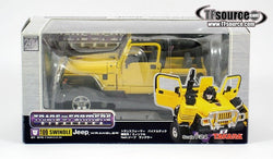 Takaratomy Transformers Binaltech BT-09 Swindle feat. Jeep Wrangler