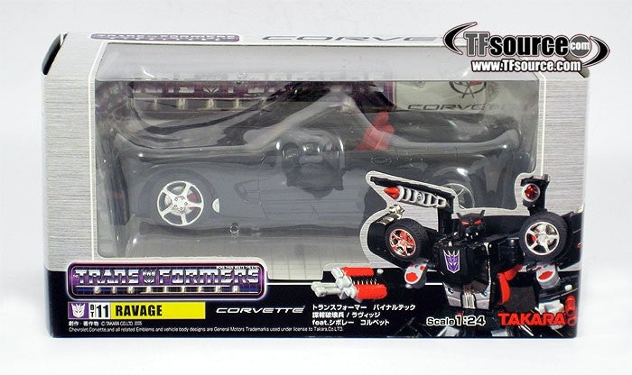 Takaratomy Transformers Binaltech BT-11 Ravage feat. Chevrolet Corvette Z06 Convertible