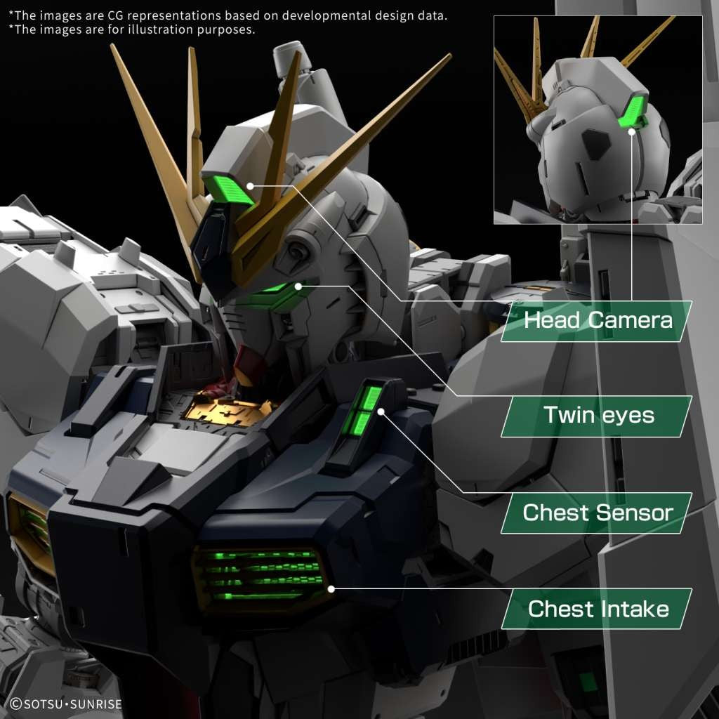 Bandai Gunpla Perfect Grade Led Unit per PG 1/60 RX-93 Nu Gundam "Unleashed"