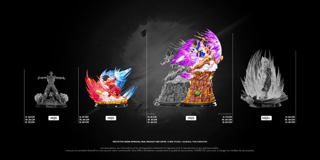 Tsume HQS Dragonball Z Goku Kaioh-Ken VS Vegeta Galick Gun 1/6