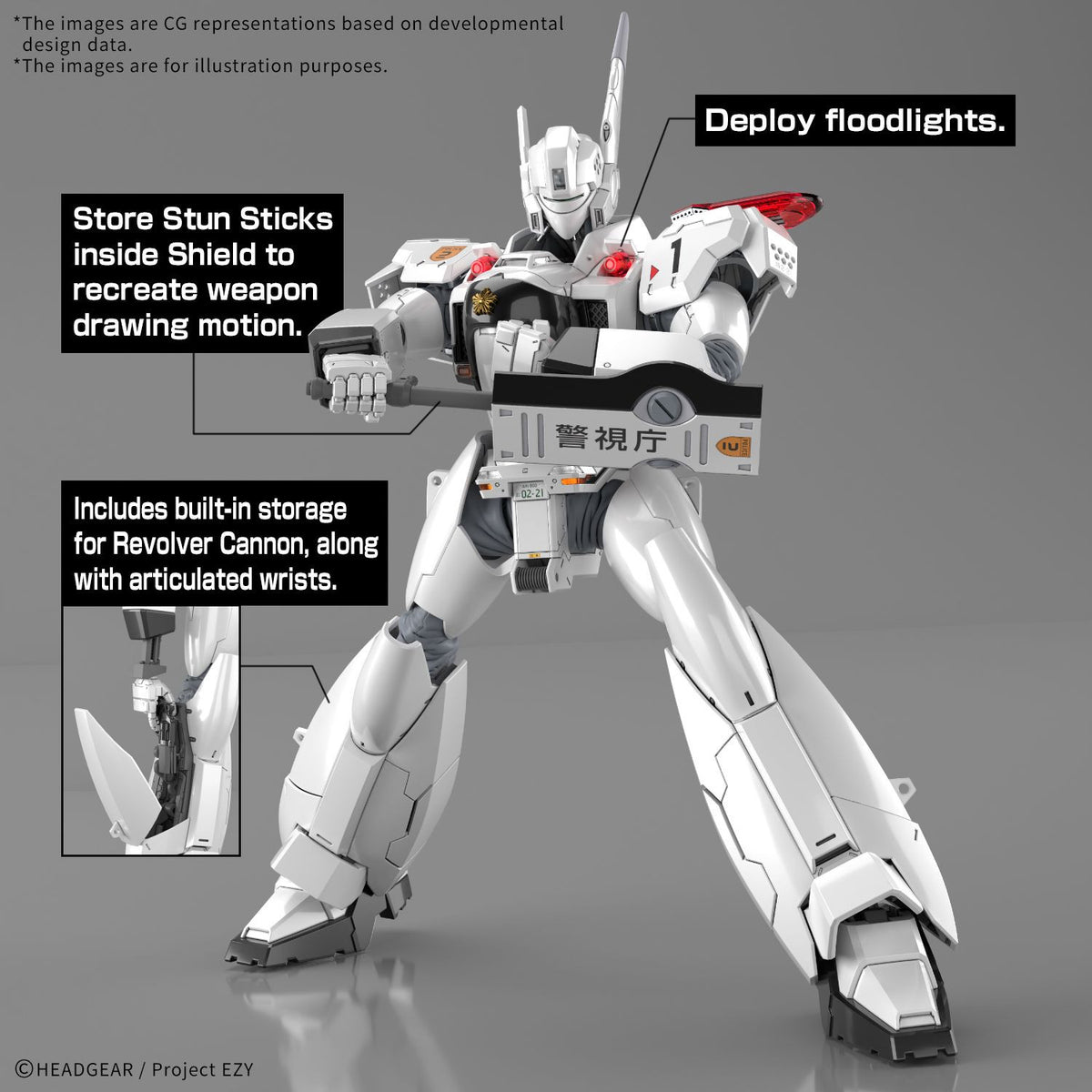 Bandai Plamo Real Grande RG 1/48 Patlabor AV-98plus Ingram Plus