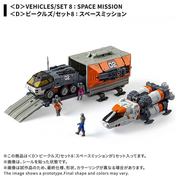 Takaratomy Diaclone Reboot D-08  D  VEHICLES SET 8 Space Mission TakaraTomyMall