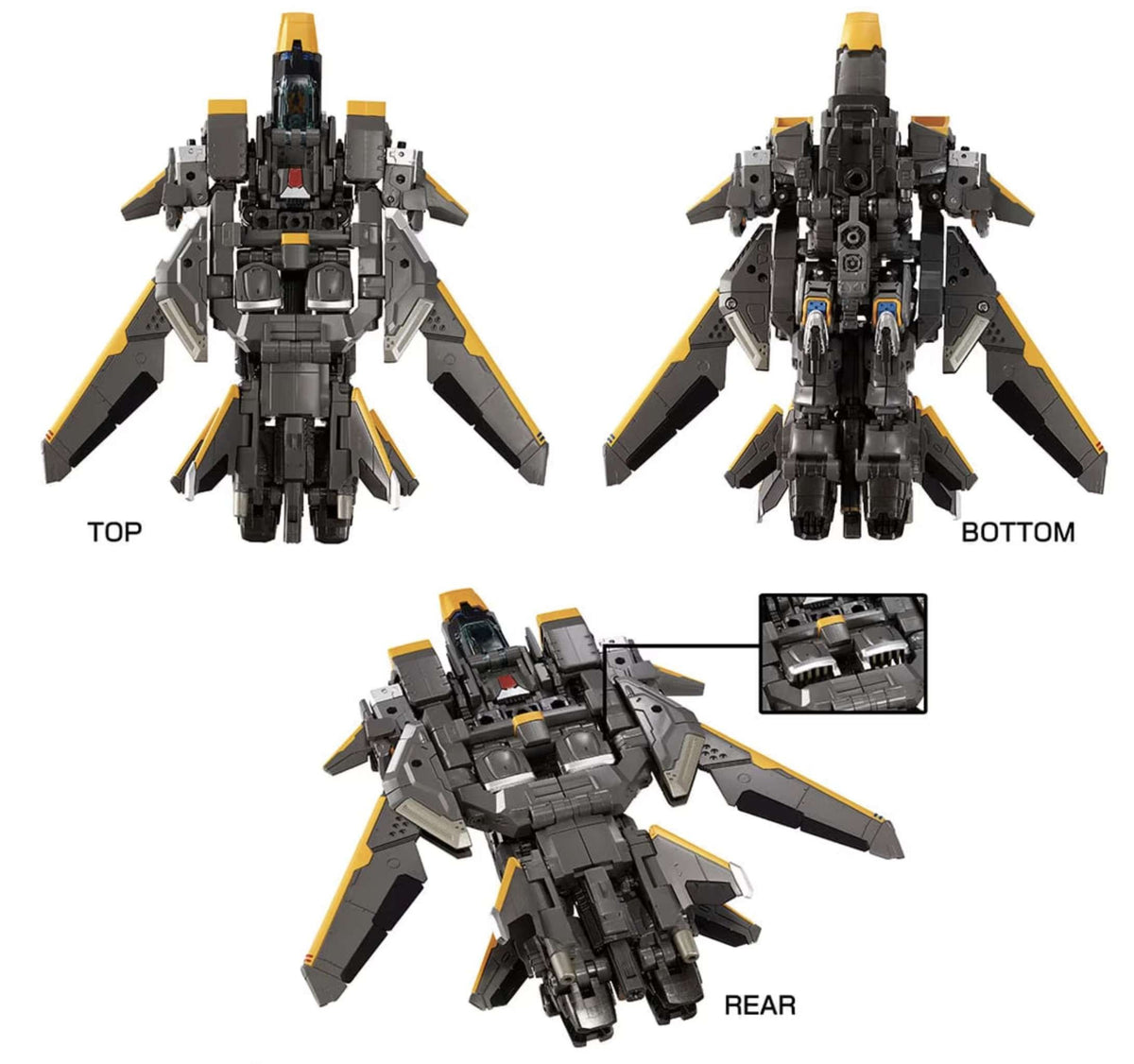 Takaratomy Diaclone Reboot TACTICAL MOVER TM-29 HORUS VERSAULTER  F THRUST UNIT  NIGHT TIGER (TTMALL EXCLUSIVE)